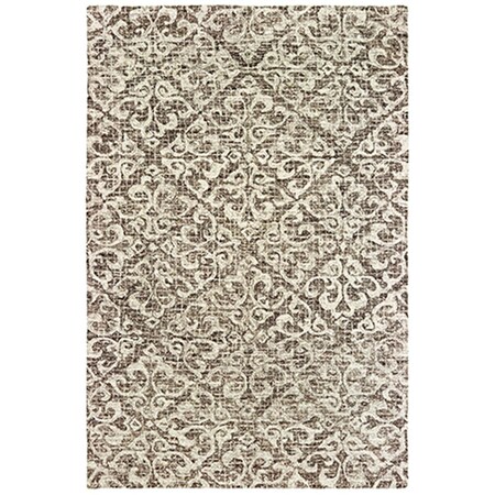 Oriental Weavers 8 x 10 ft. Tallavera Handcrafted Rectangle RugBrown T55607244305ST